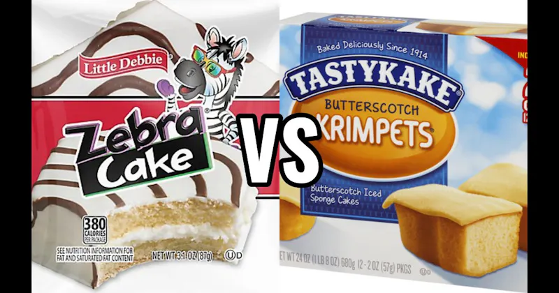 Tastykake Krimpets (Tastykake) vs. Zebra Cakes (Little Debbie)