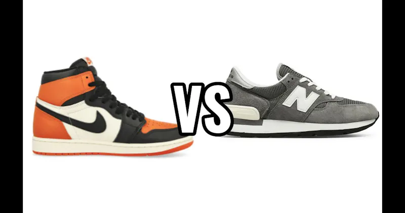 Air Jordan 1 vs. New Balance 990