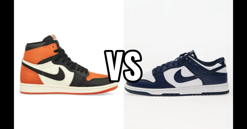 Air Jordan 1 vs. Nike Dunk Low