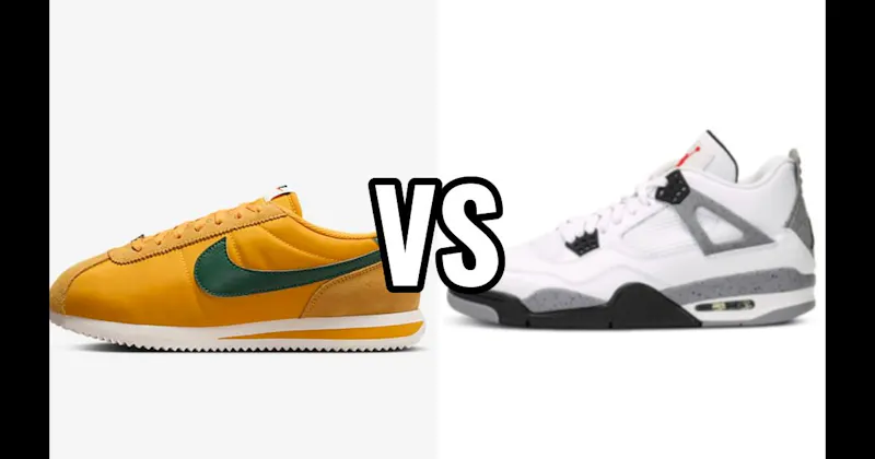 Air Jordan 4 vs. Nike Cortez