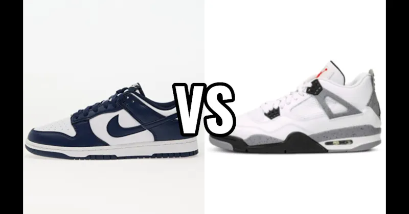 Air Jordan 4 vs. Nike Dunk Low