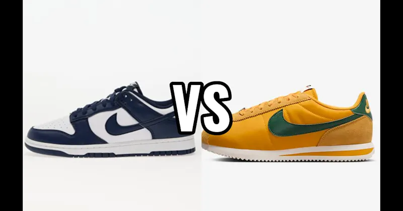 Nike Cortez vs. Nike Dunk Low