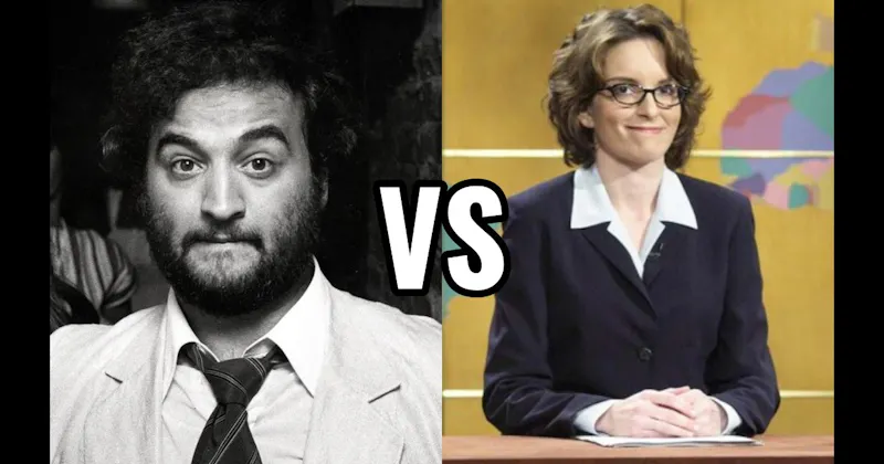 John Belushi vs. Tina Fey