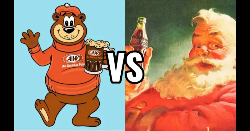 A&W Root Bear vs. Coca-Cola Santa Claus