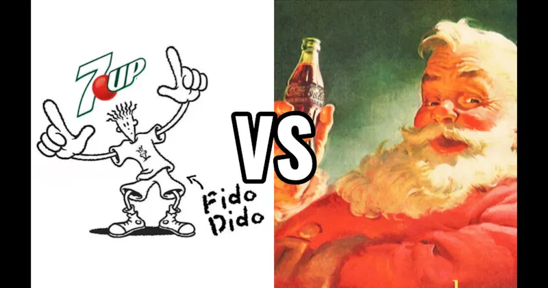 Coca-Cola Santa Claus vs. Fido Dido (7UP)