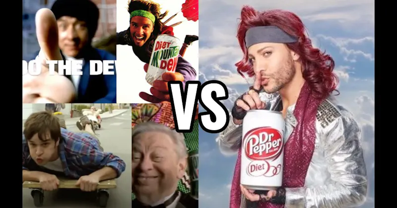 Dr Pepper’s Lil’ Sweet vs. Mountain Dew’s “Do the Dew” Crew