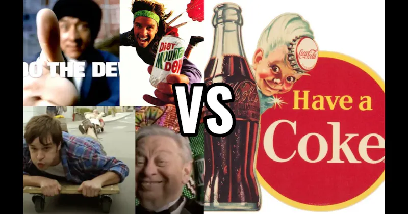 Mountain Dew’s “Do the Dew” Crew vs. Sprite Boy (Coca-Cola)