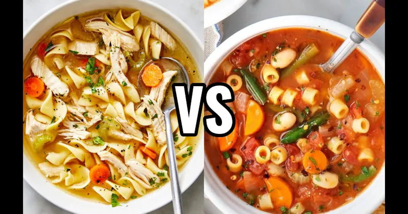 Chicken Noodle vs. Minestrone