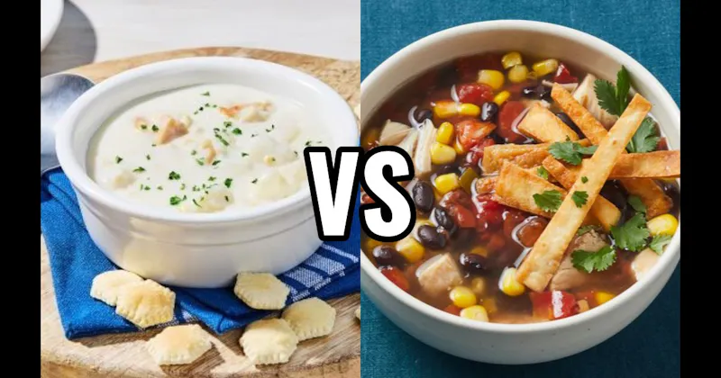 Clam Chowder vs. Tortilla Soup
