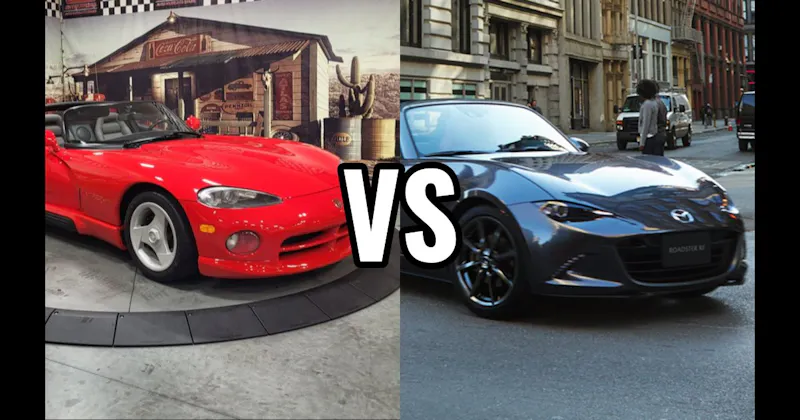 Dodge Viper vs. Mazda MX-5 Miata