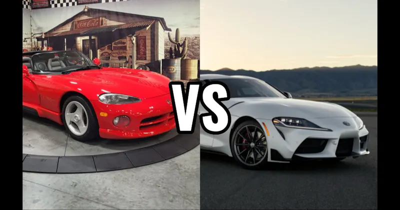 Dodge Viper vs. Toyota GR Supra