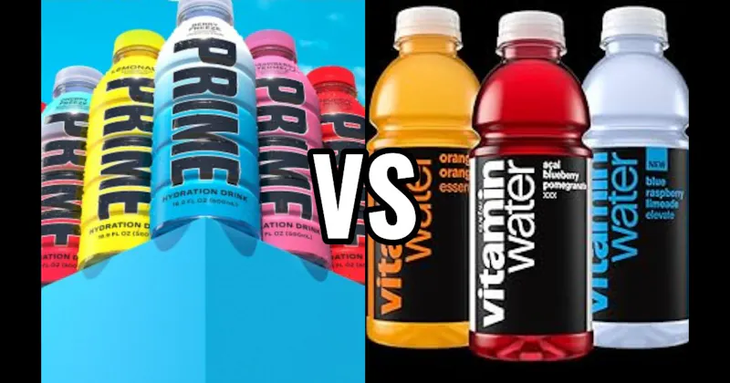 Prime Hydration vs. Vitaminwater