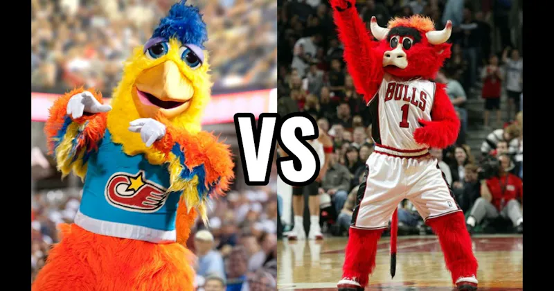 Benny the Bull (Chicago Bulls) vs. The San Diego Chicken