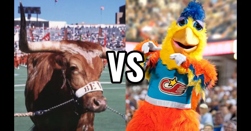 Bevo (Texas Longhorns) vs. The San Diego Chicken