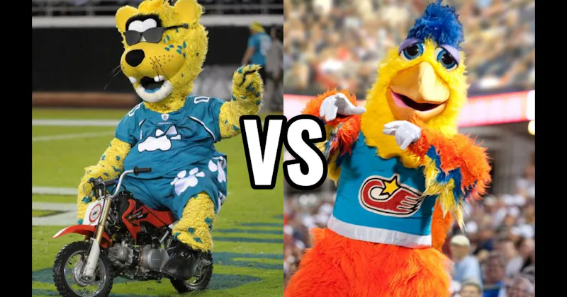 Jaxson de Ville (Jacksonville Jaguars) vs. The San Diego Chicken