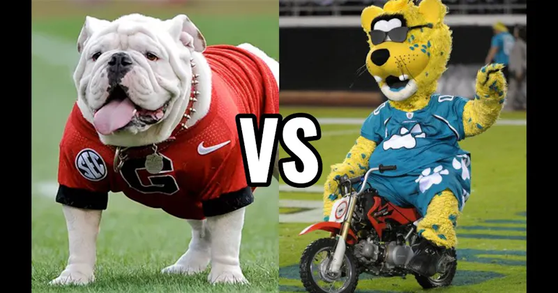 Jaxson de Ville (Jacksonville Jaguars) vs. Uga (Georgia Bulldogs)