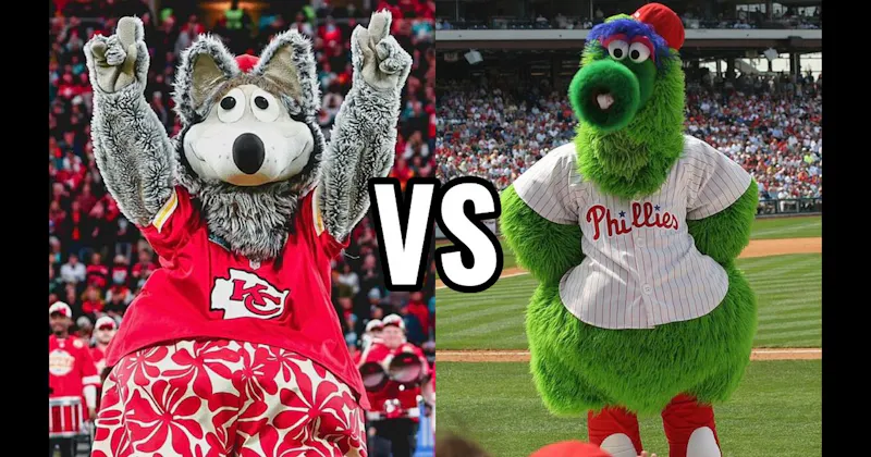 KC Wolf (Kansas City Chiefs) vs. Phillie Phanatic (Philadelphia Phillies)