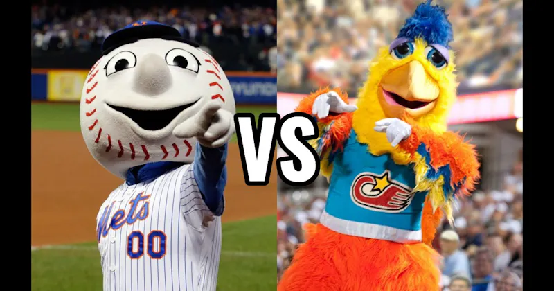 Mr. Met (New York Mets) vs. The San Diego Chicken