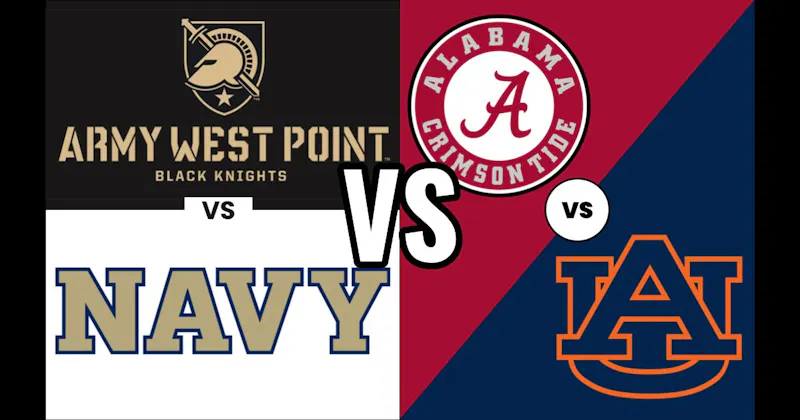 Army vs. Navy (College Football) vs. Auburn vs. Alabama (Iron Bowl – College Football)