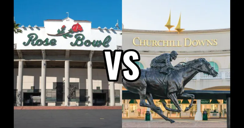Churchill Downs vs. The Rose Bowl