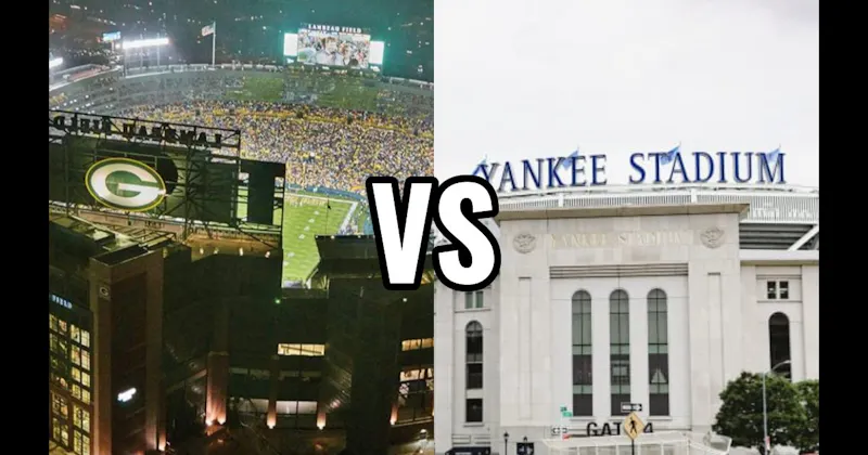 Lambeau Field vs. Yankee Stadium