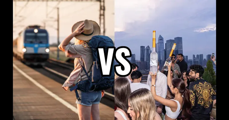Backpacking / Hostel Adventure vs. Vegas / Big City Binge