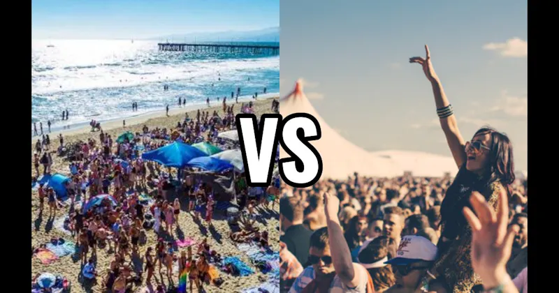 Beach Party Week vs. Music Festival Trip