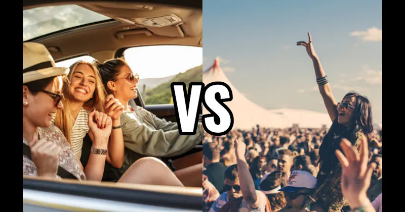 Cheap Road Trip vs. Music Festival Trip