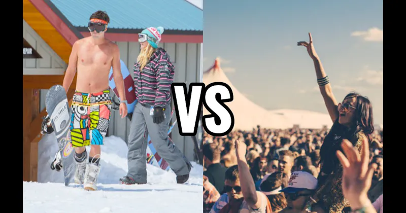 Music Festival Trip vs. Spring Ski Trip
