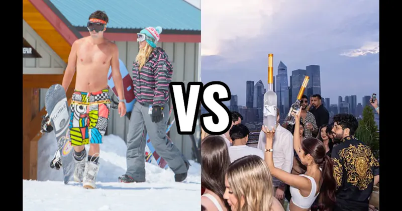 Spring Ski Trip vs. Vegas / Big City Binge