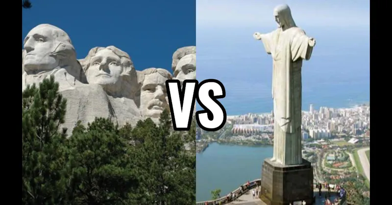 Christ the Redeemer vs. Mount Rushmore