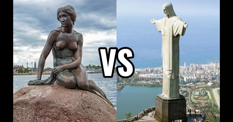 Christ the Redeemer vs. The Little Mermaid