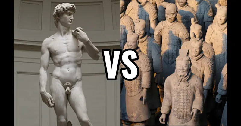 David by Michelangelo vs. The Terracotta Army