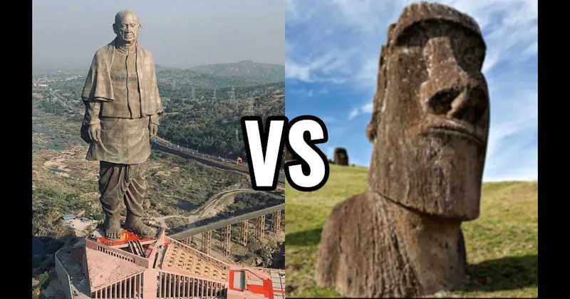 Moai of Easter Island vs. Statue of Unity
