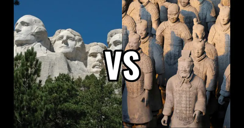 Mount Rushmore vs. The Terracotta Army