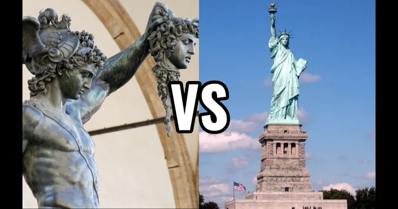 Perseus with the Head of Medusa vs. Statue of Liberty