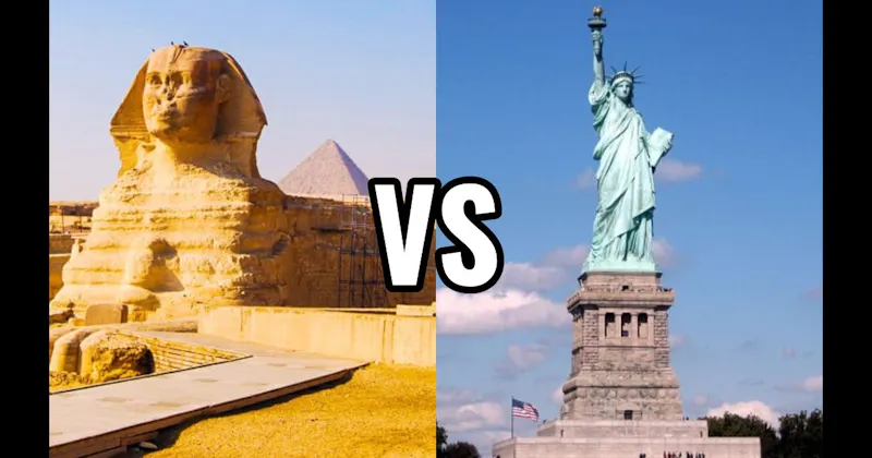 Statue of Liberty vs. The Sphinx of Giza