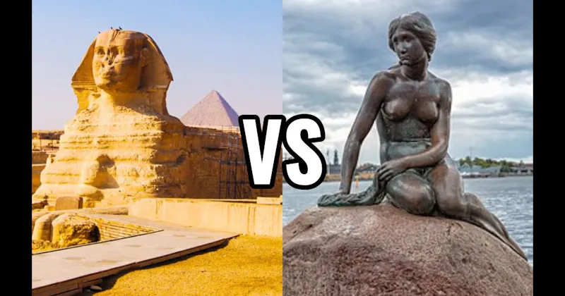 The Little Mermaid vs. The Sphinx of Giza