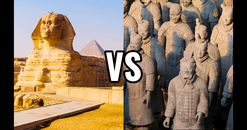 The Sphinx of Giza vs. The Terracotta Army