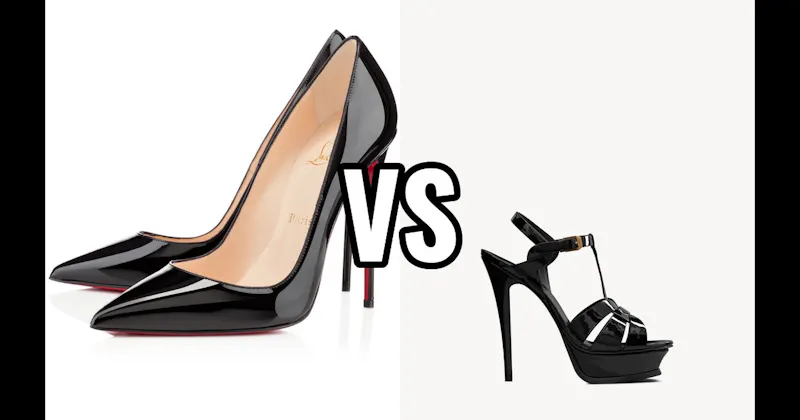 So Kate (Christian Louboutin) vs. Tribute Sandal (YSL)