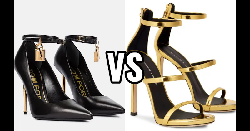 Harmony Sandals (Giuseppe Zanotti) vs. Padlock Ankle-Strap Pump (Tom Ford)