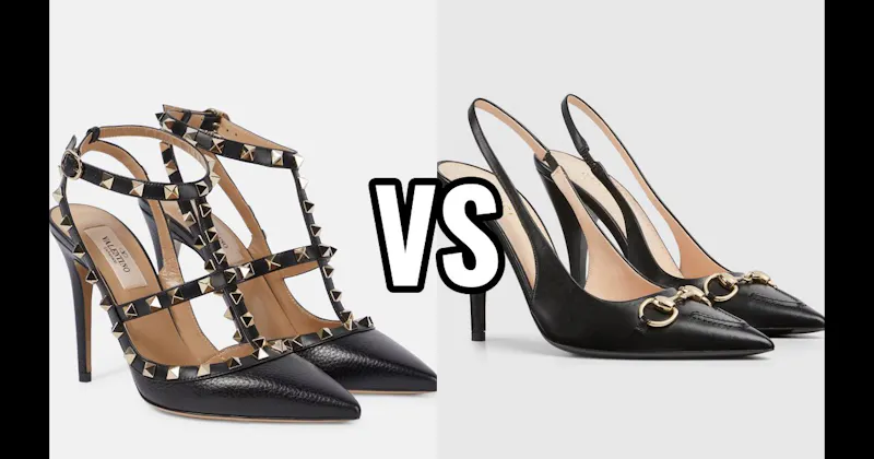 Horsebit High-Heel Pump (Gucci) vs. Rockstud Pump (Valentino)