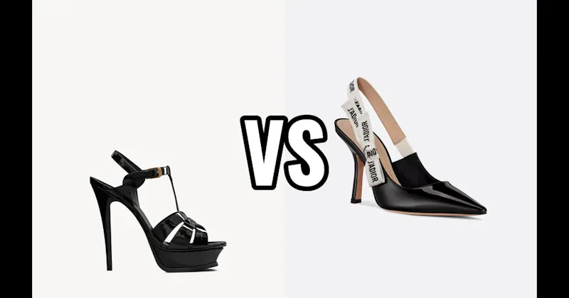 J’Adior Slingback Pump (Dior) vs. Tribute Sandal (YSL)