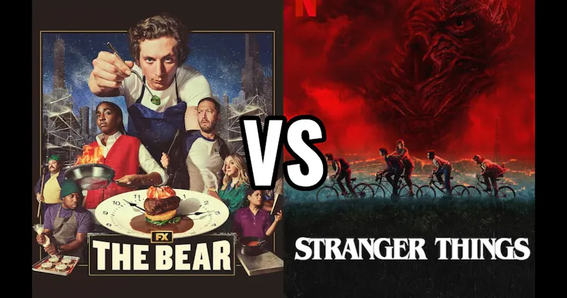 Stranger Things (Netflix) vs. The Bear