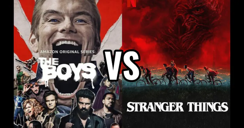 Stranger Things (Netflix) vs. The Boys (Prime Video)