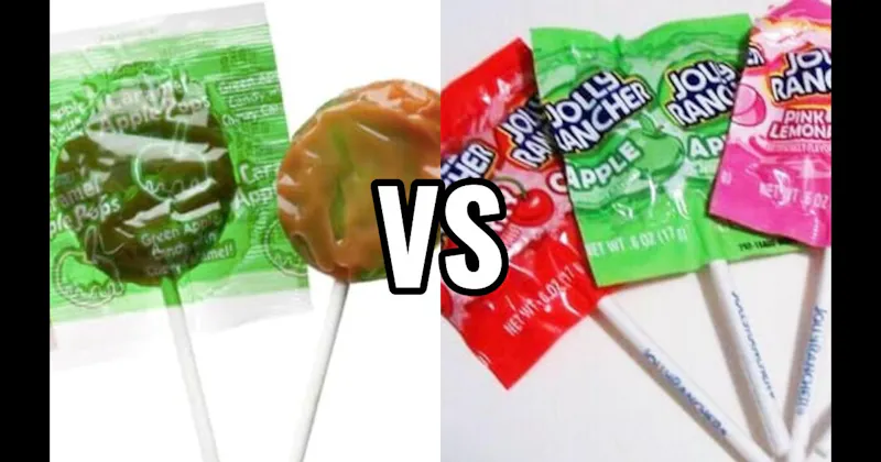Caramel Apple Pop vs. Jolly Rancher Lollipop