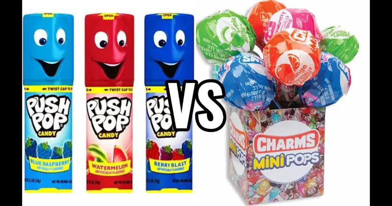 Charms Mini Pops vs. Push Pop