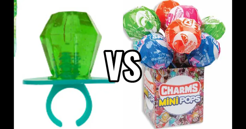 Charms Mini Pops vs. Ring Pop