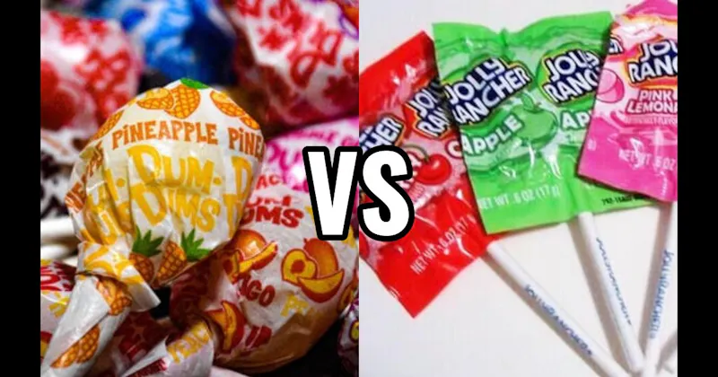 Dum Dums vs. Jolly Rancher Lollipop