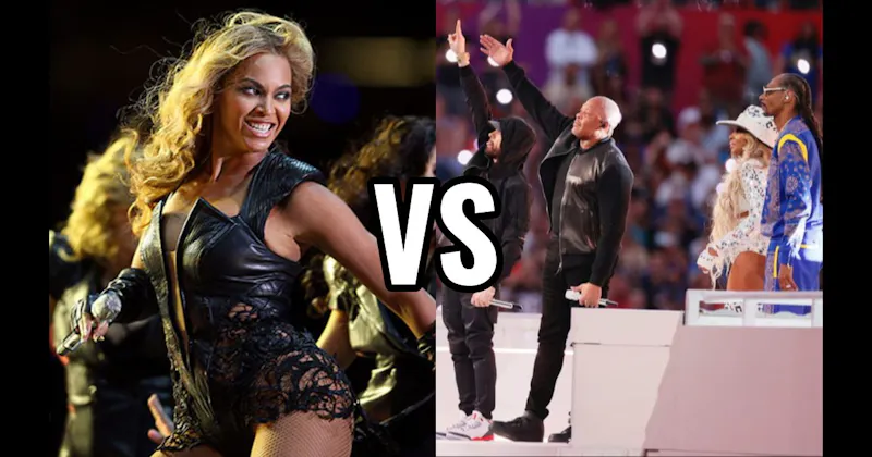 Beyoncé (2013) vs. Dr. Dre / Snoop / Eminem / Kendrick / Mary J. Blige (2022)